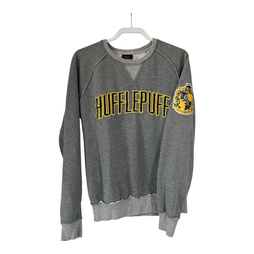 Hufflepuff Gray Crewneck Sweater